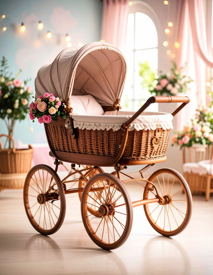 Retro Baby Carriage for an Elegant Touch Vintage Nursery Ideas