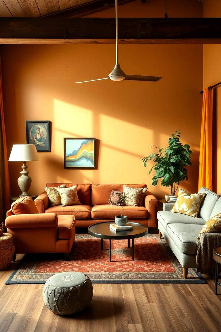 Retro Color Palettes - 25 Vintage Living Room Ideas
