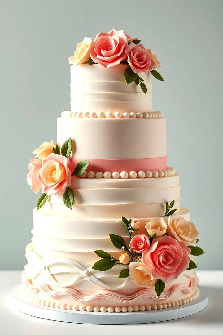Retro Style Wedding Cake for a Nostalgic Flavor - 25 Vintage Wedding Ideas