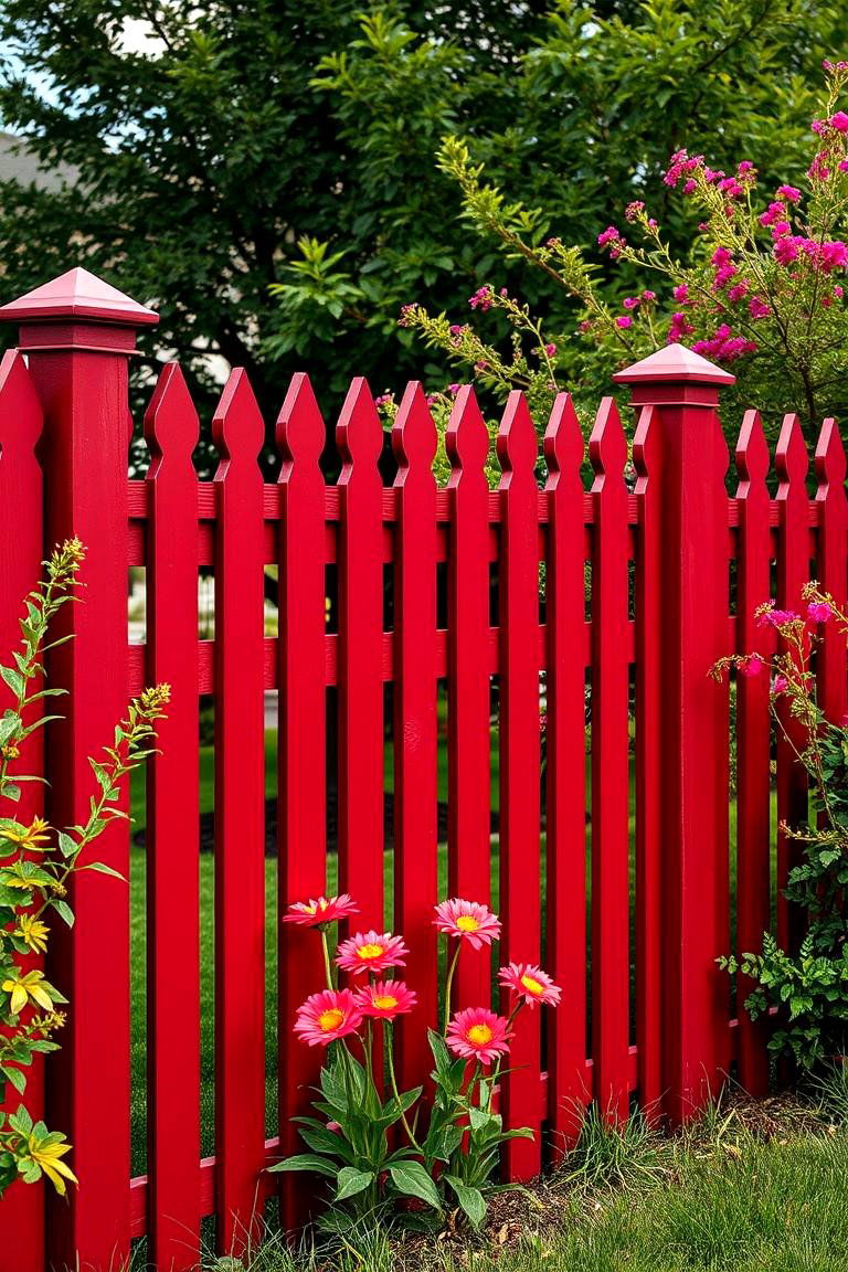 Rich Burgundy for a Bold and Warm Accent - 25 Fence Paint Colours