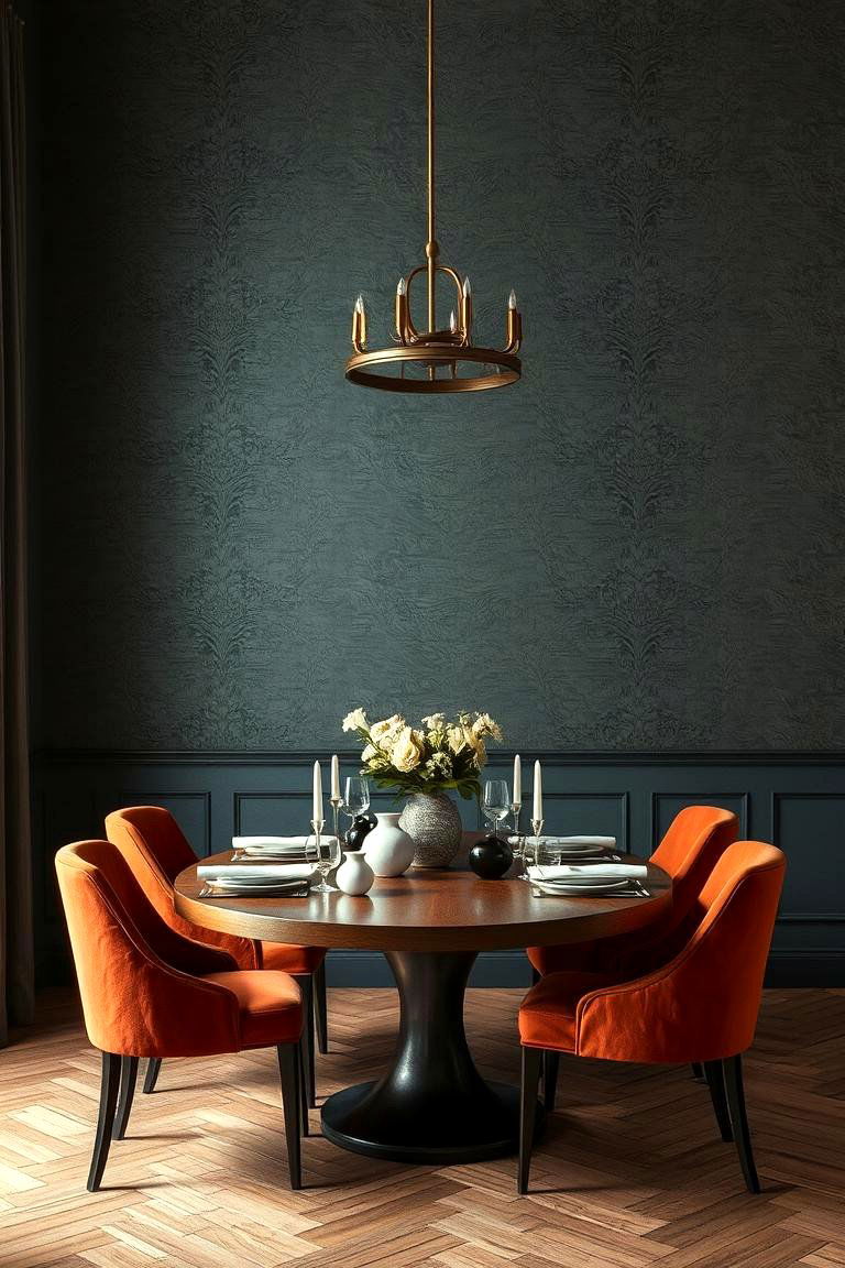 Rich Wall Coverings for Depth and Texture - 25 Luxury Dining Room Ideas