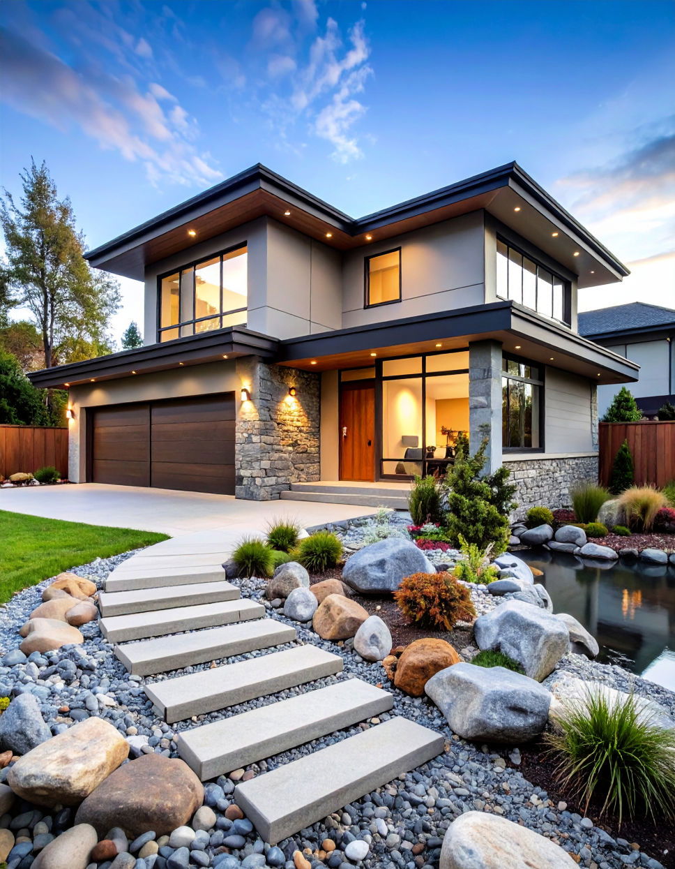 River Rock for Organic and Smooth Aesthetics Types of Exterior House Stone