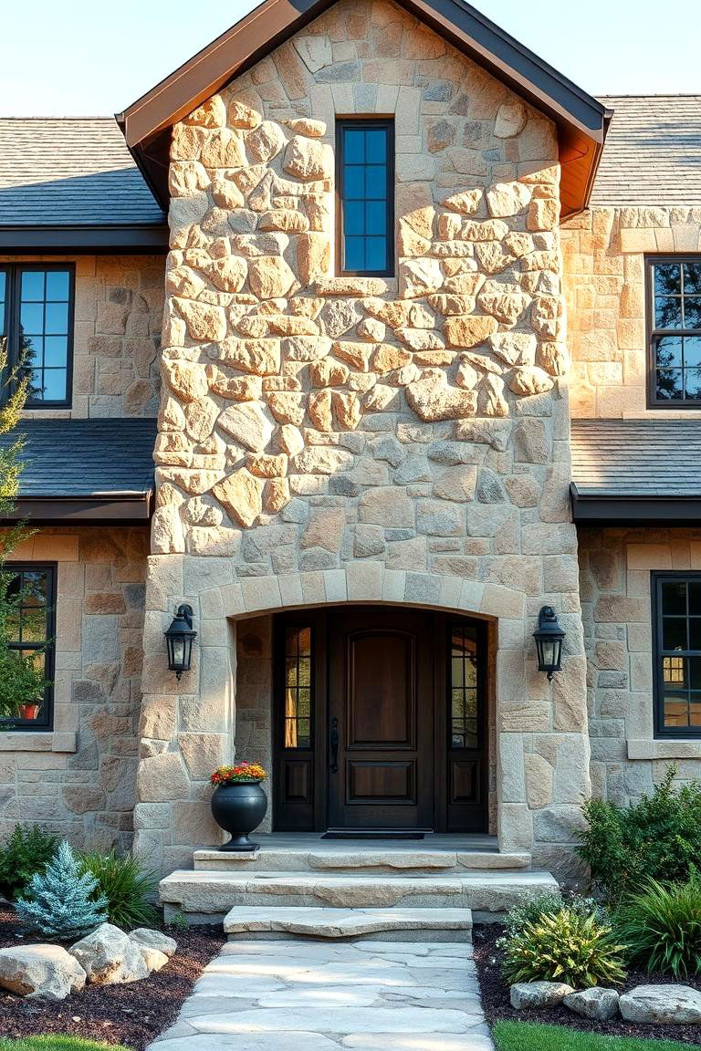 Rough Cut Stone for Unfinished and Natural Form - 25 Types of Exterior House Stone
