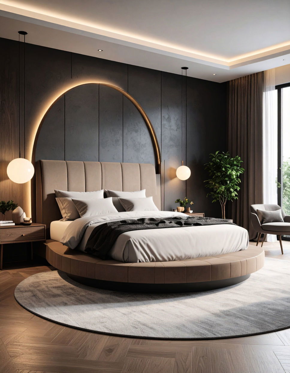Round Bed for a Unique Shape Unique Bed Design Ideas