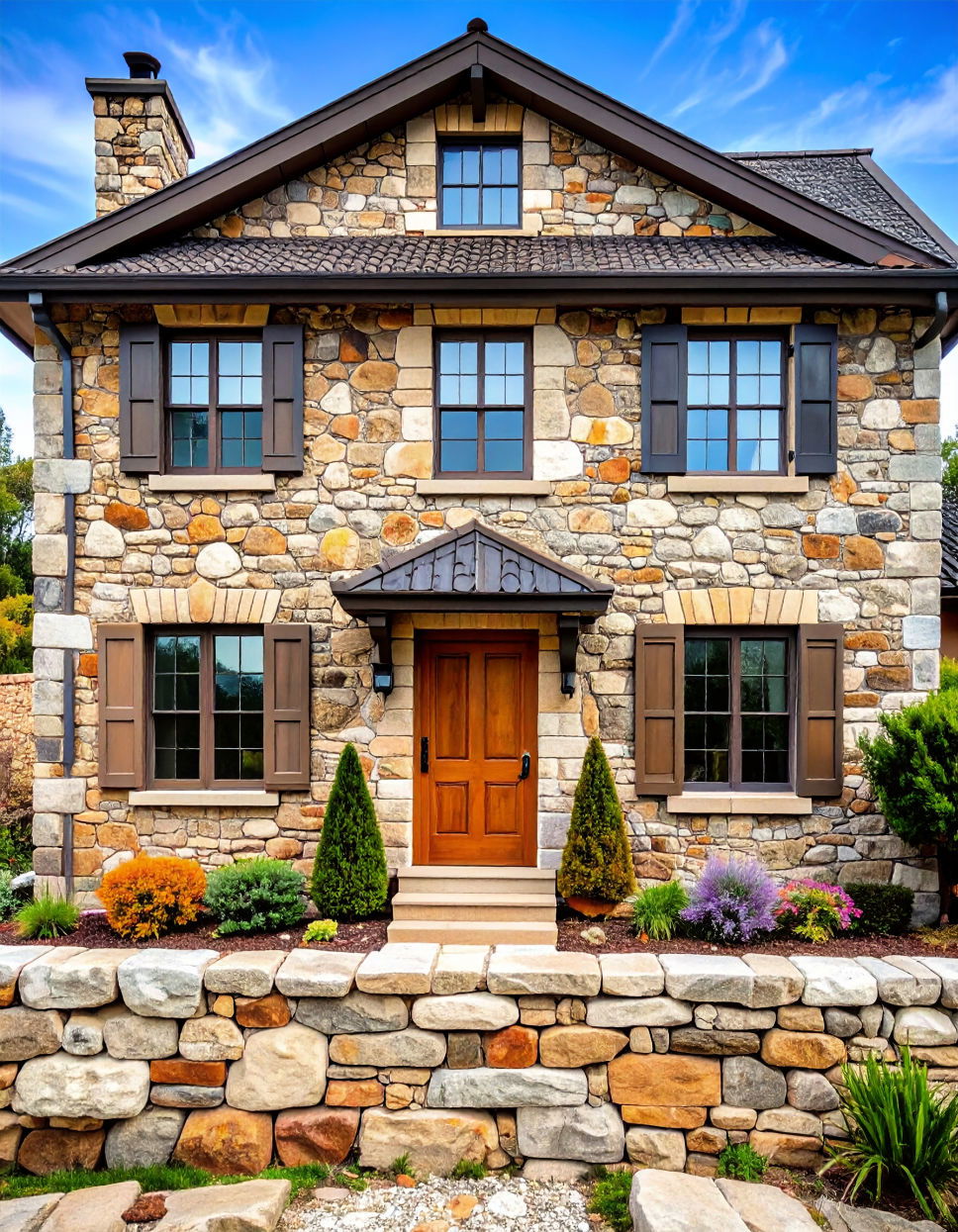 Rubble Stone for Rustic and Uneven Character Types of Exterior House Stone