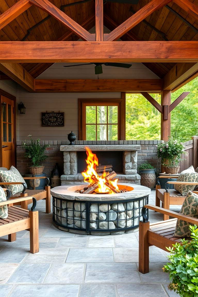 Rustic Fire Pit - 25 Fire Pit Ideas