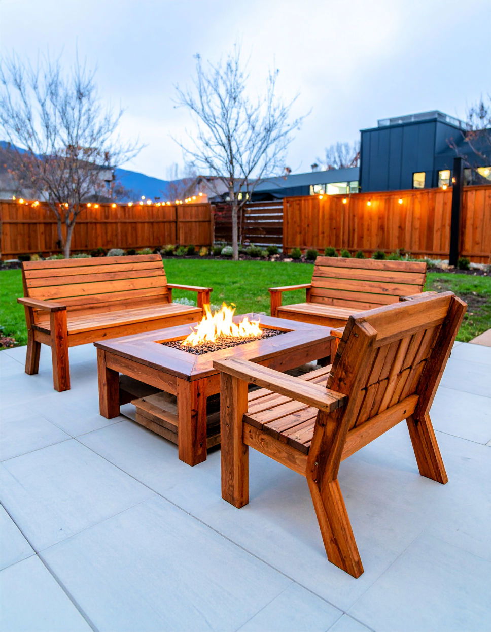 Rustic Wooden Benches