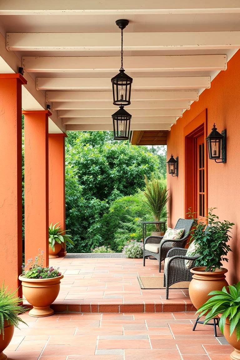 Rusty Terracotta for Earthy Warmth - 25 Porch Paint Colors