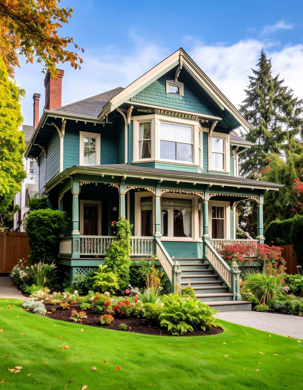Sage Green for Tranquil Sophistication Green Victorian House Colors