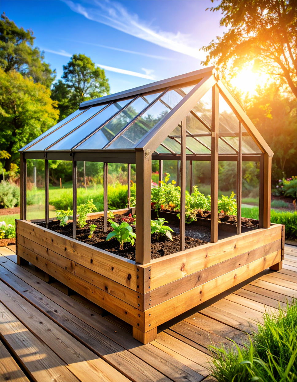 Salvaged Window Frame Cold Frame