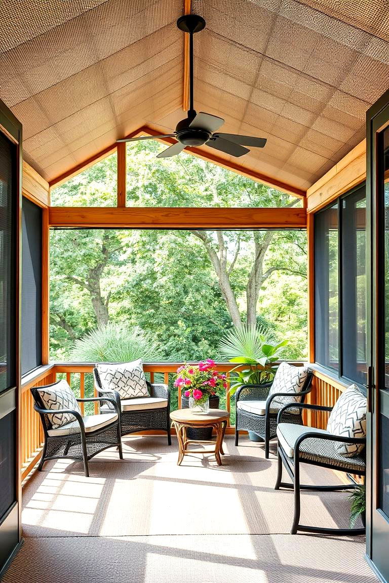 Screened in Porch for Insect Free Enjoyment - 25 Three Season Porch Ideas