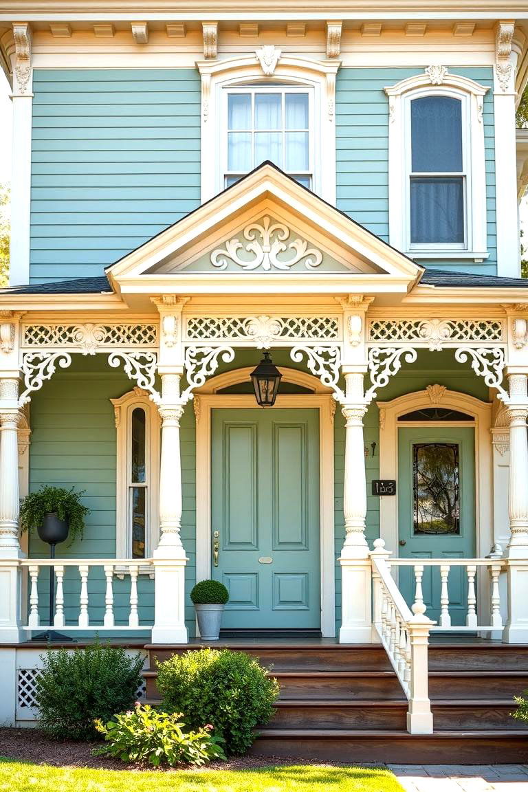 Seafoam Green for Breezy Elegance - 25 Green Victorian House Colors