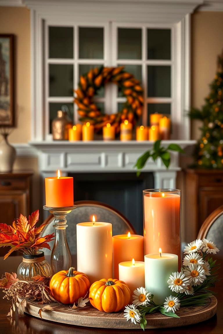 Seasonal Candle Displays - 25 Decorating With Candles