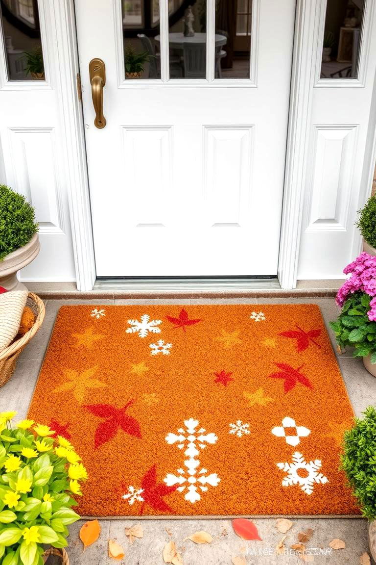 Seasonal Mats to Match the Time of Year - 25 Front Door Mat Ideas