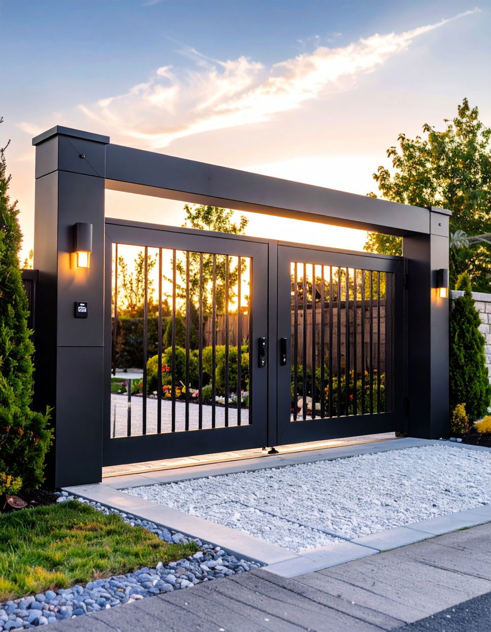 Security Gate With Integrated Technology