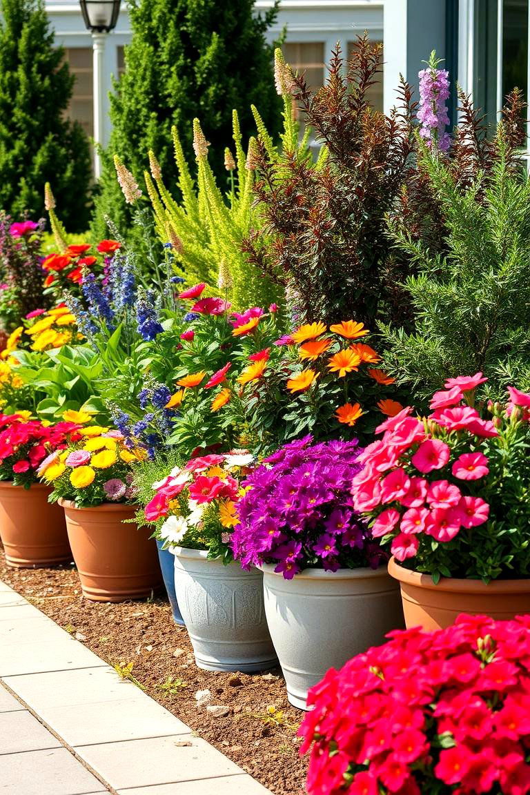 Selecting Container Plantings - 25 Low Maintenance Garden Border Ideas