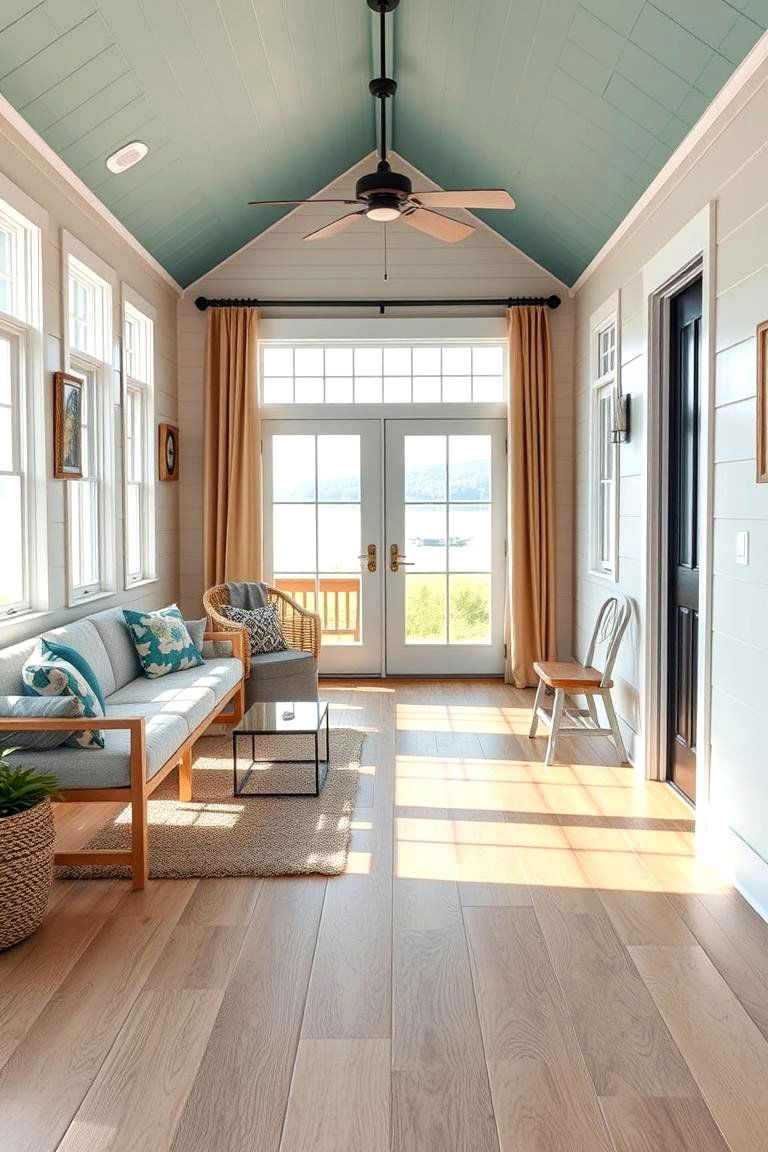 Selecting Durable and Easy to Clean Flooring - 25 Lake House Decorating Ideas