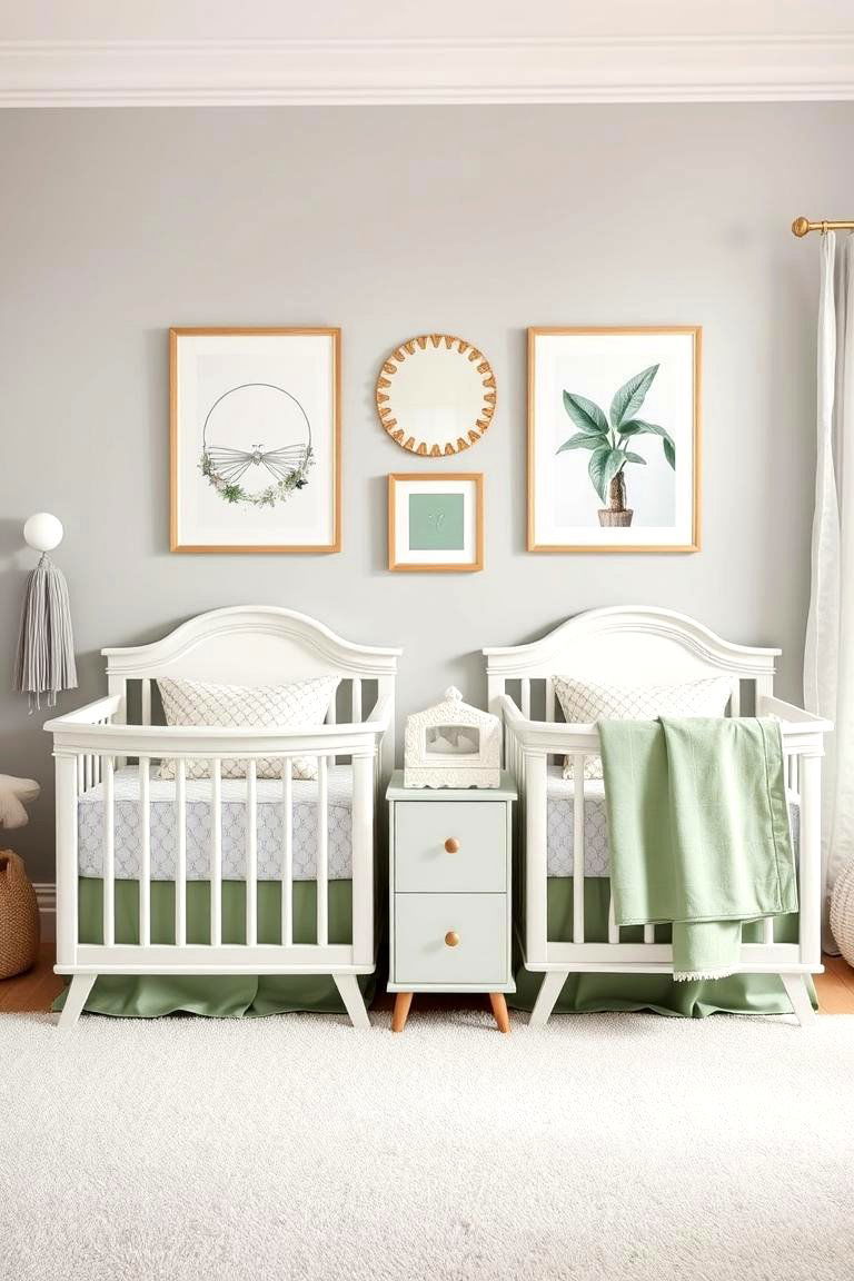 Selecting Gender Neutral Colors and Themes - 25 Twin Nursery Ideas