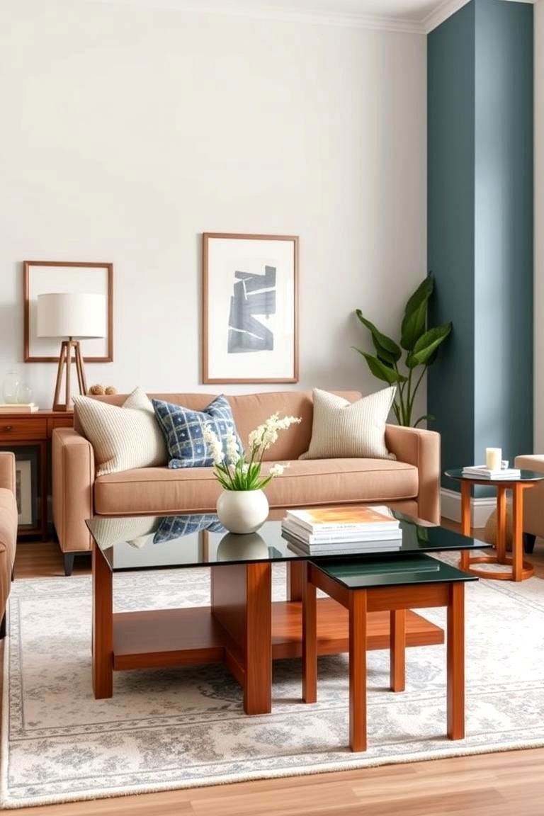 Selecting Versatile Coffee Tables and Side Tables - 25 Transitional Living Room Ideas