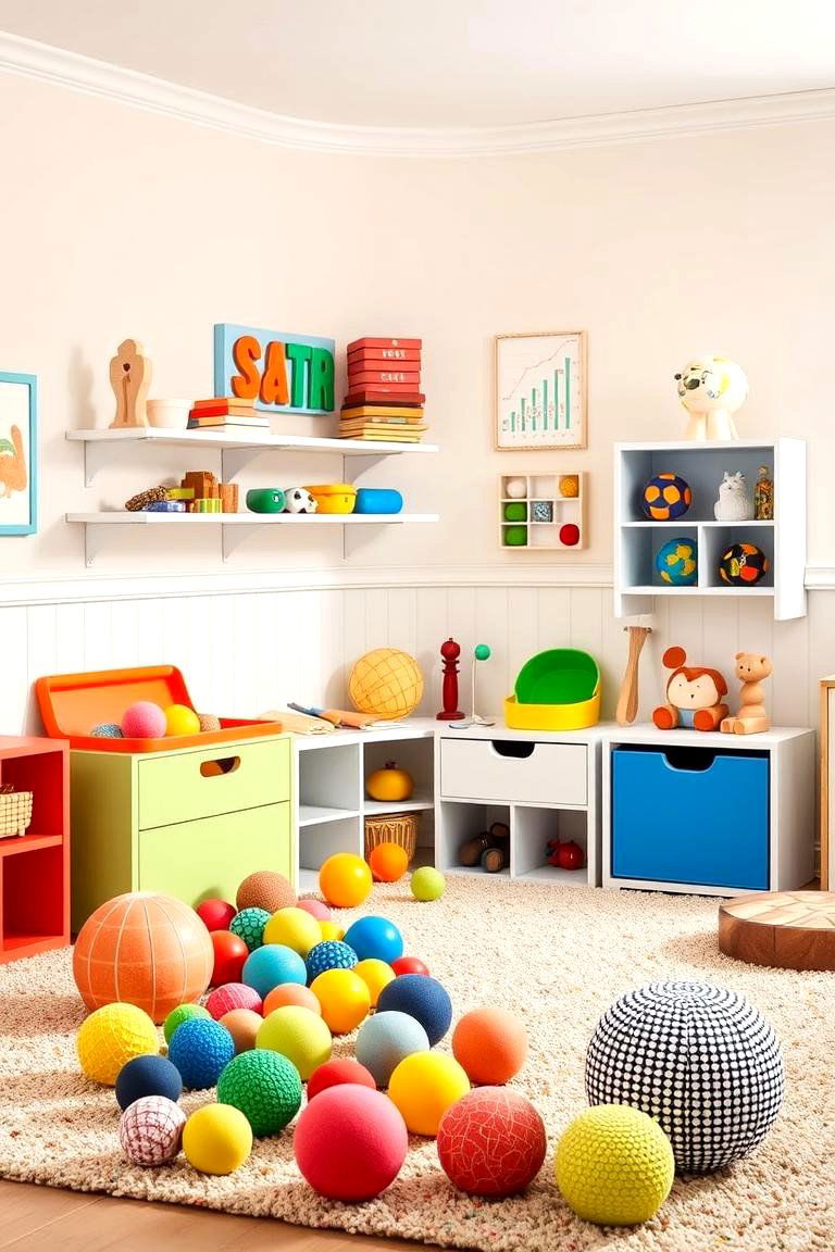 Sensory Play Area to Encourage Exploration - 25 Toddler Room Ideas
