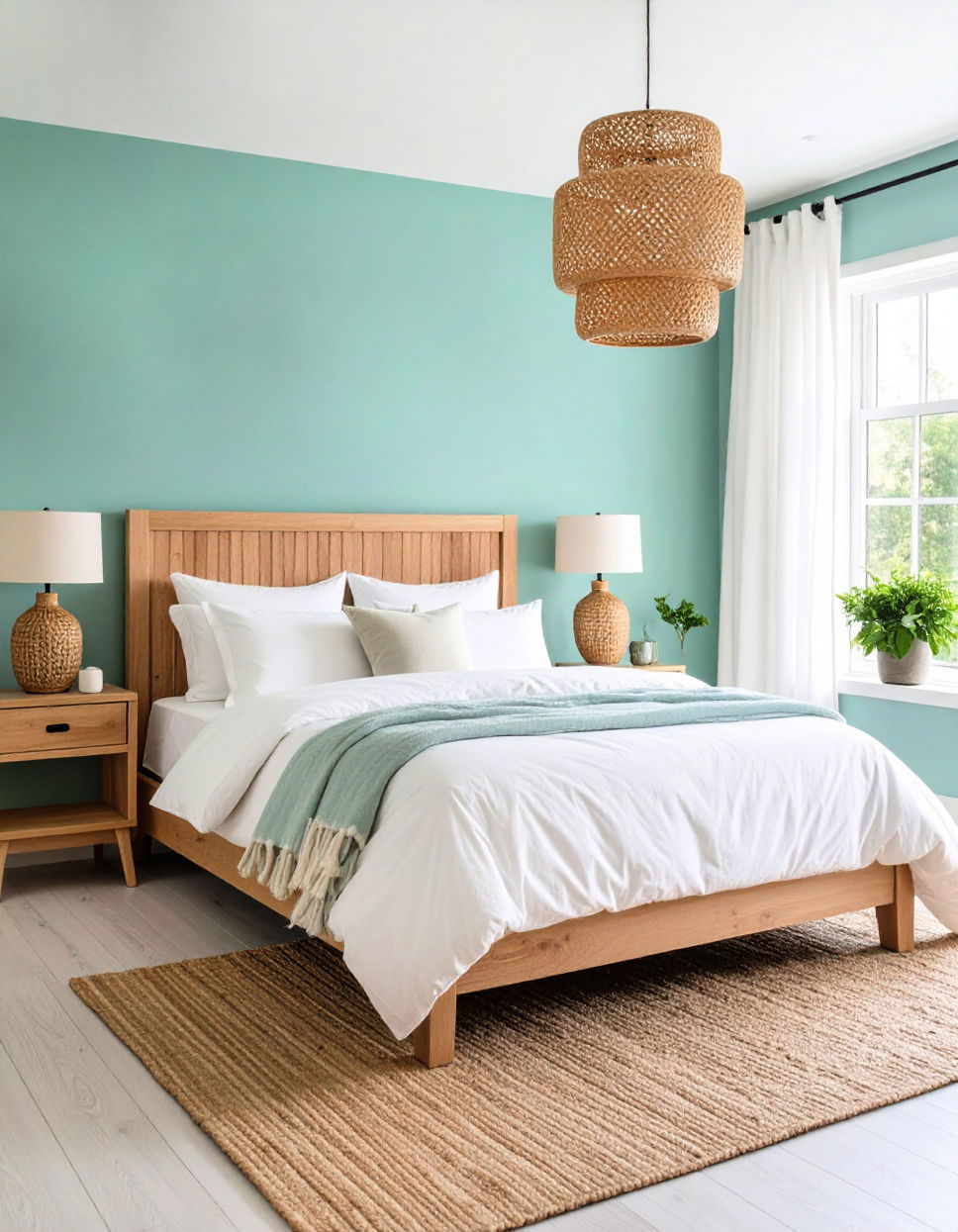 Serene Turquoise Walls for a Calming Retreat Turquoise Bedroom Ideas