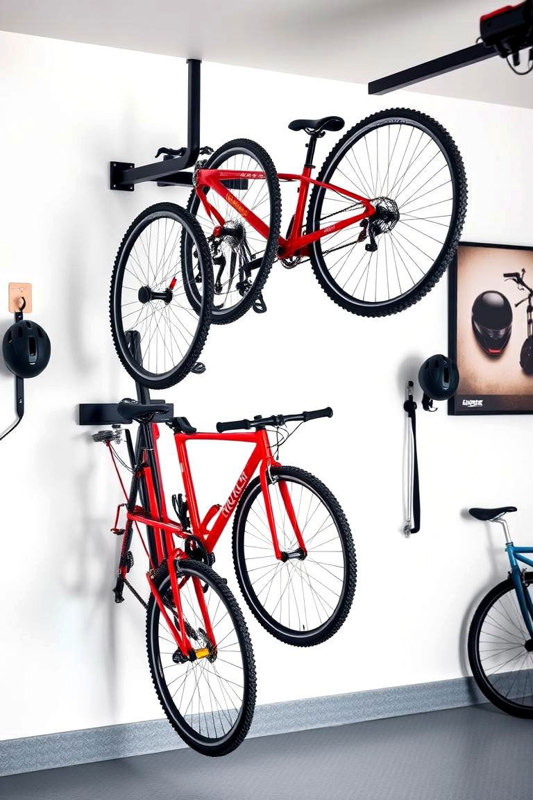 Set Up a Bike Rack - 25 Garage Storage Ideas