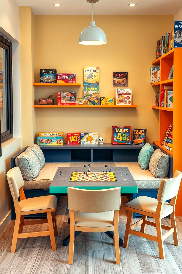 Setting Up a Board Game and Puzzle Corner - 25 Man Cave Ideas