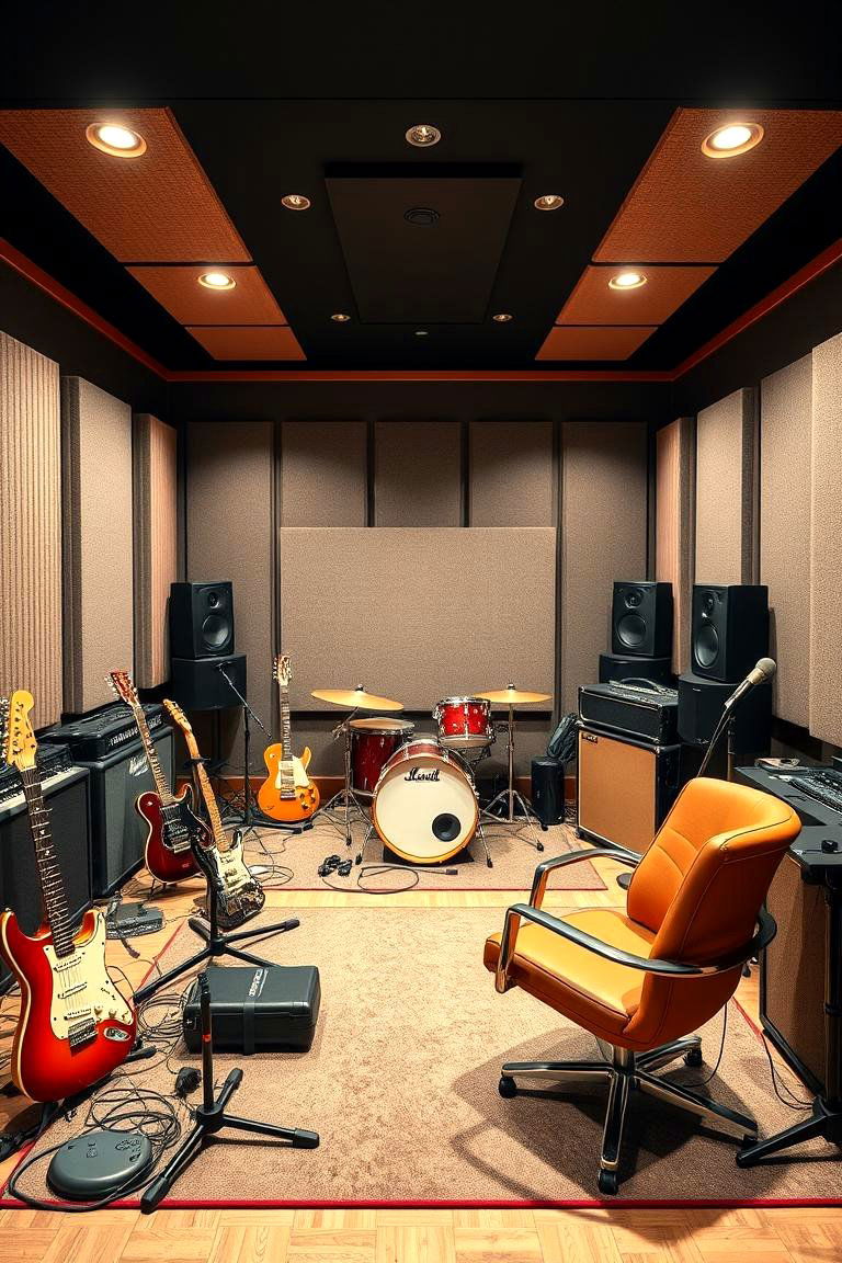 Setting Up a Music Practice Studio - 25 Man Cave Ideas