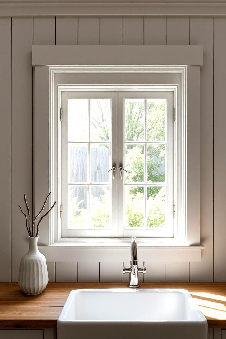 Shaker Style Window Trim - 25 Farmhouse Interior Window Trim Ideas