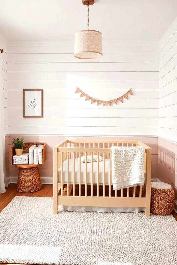 Shiplap Wainscoting for a Rustic Feel - 25 Wainscoting Nursery Ideas