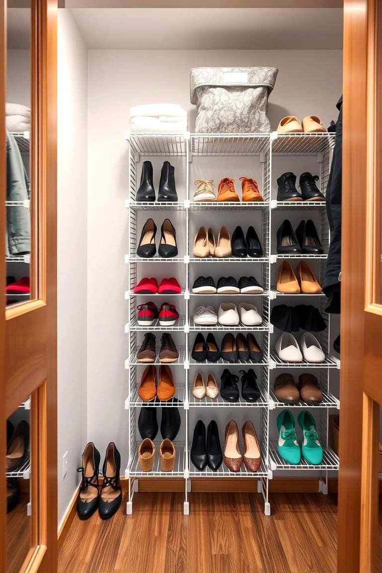 Shoe Rack to Keep Footwear Organized - 25 Closet Ideas