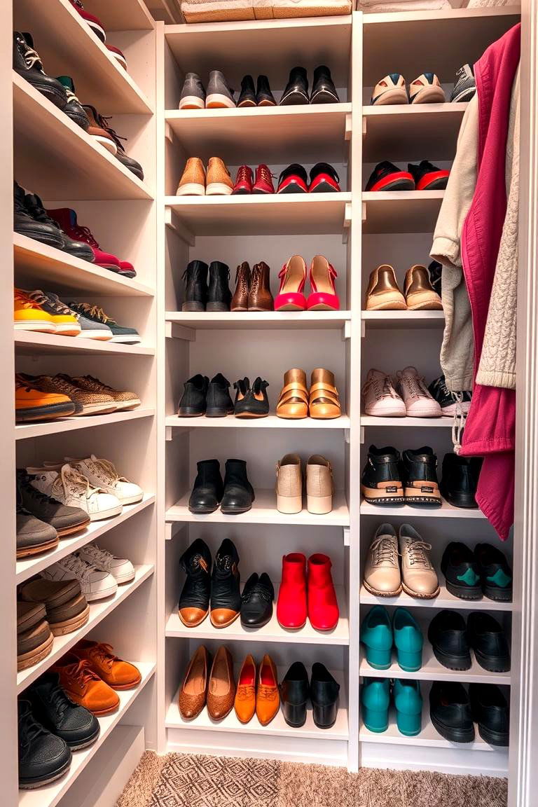 Shoe Shelves for a Dedicated Space - 25 Closet Shelving Ideas