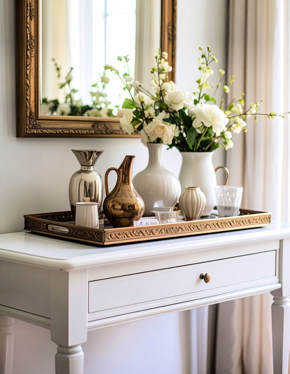 Showcase Artistic Pieces on a Tray Tray Decor Ideas