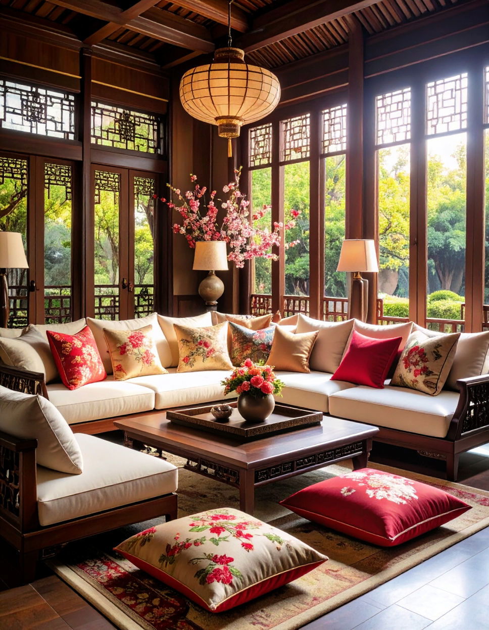 Silk Embroidered Pillows for a Luxurious Finish