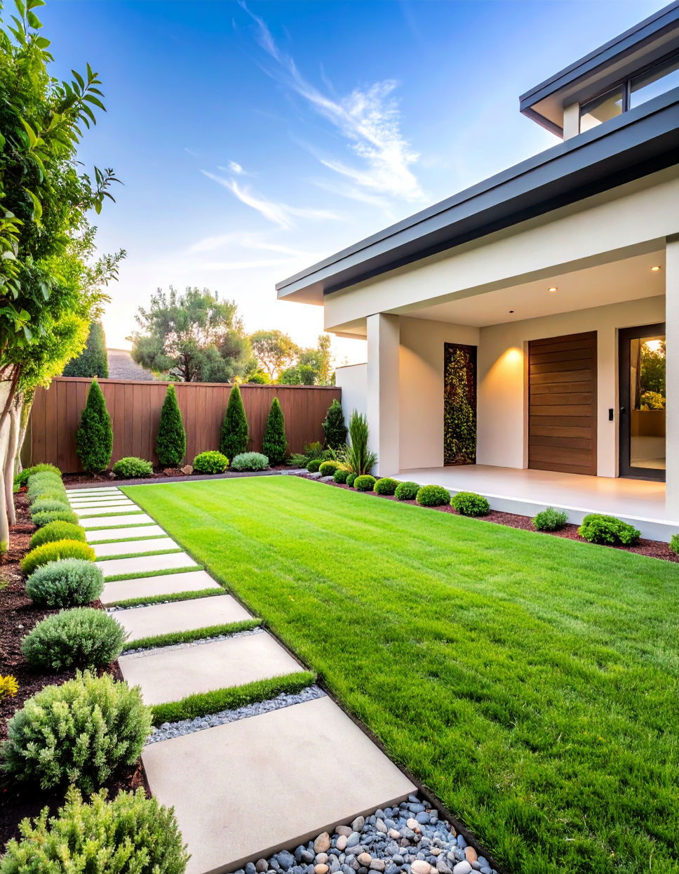 Simple Evergreen Ground Cover for Minimalist Landscaping