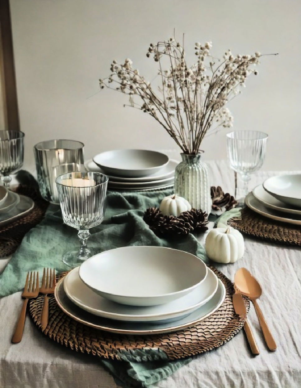 Simple and Minimalist Thanksgiving Table Settings