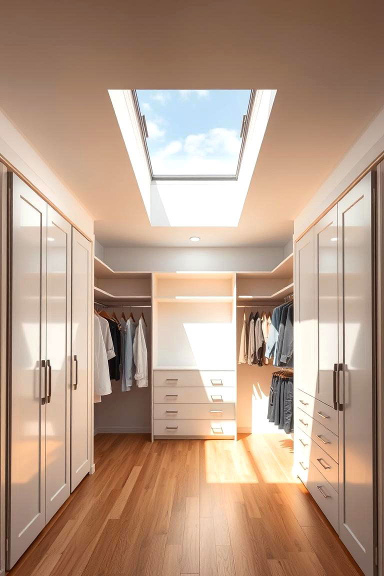 Skylight or Roof Window - 25 Closet Lighting Ideas