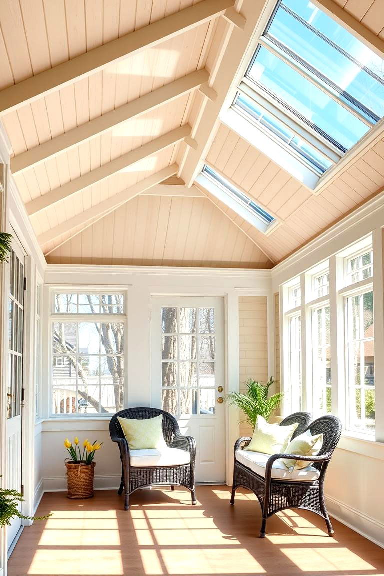 Skylights for Natural Light and Ventilation - 25 Three Season Porch Ideas
