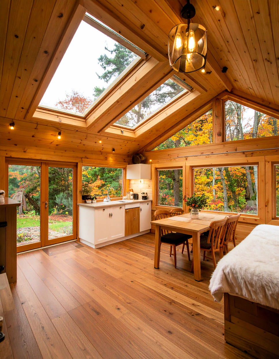 Skylights for Overhead Illumination and Airflow Tiny House Design Ideas