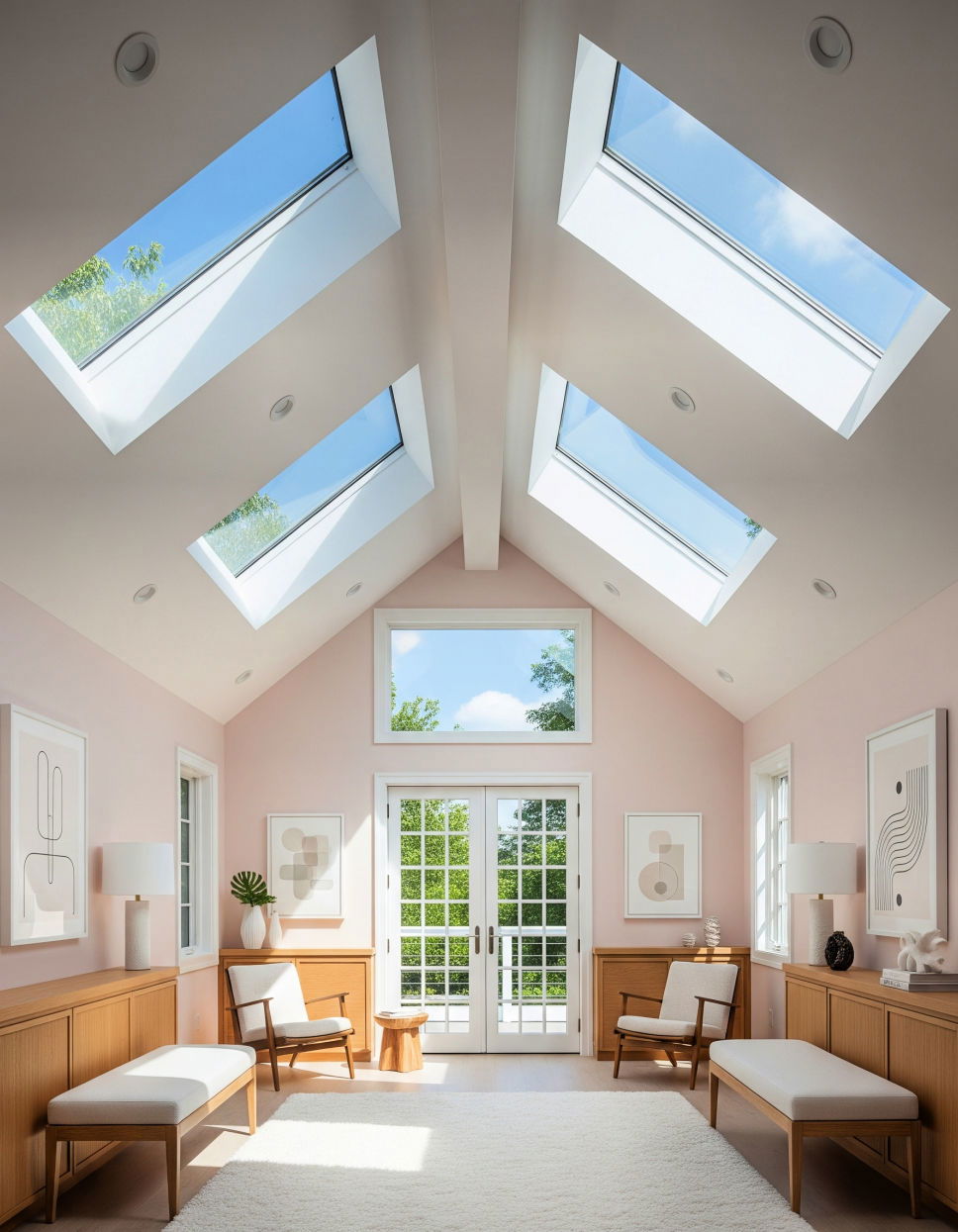 Skylights to Maximize Natural Light Vaulted Ceiling Ideas