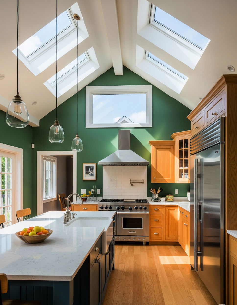Skylights to Maximize Natural Light Vaulted Ceiling Kitchen Ideas