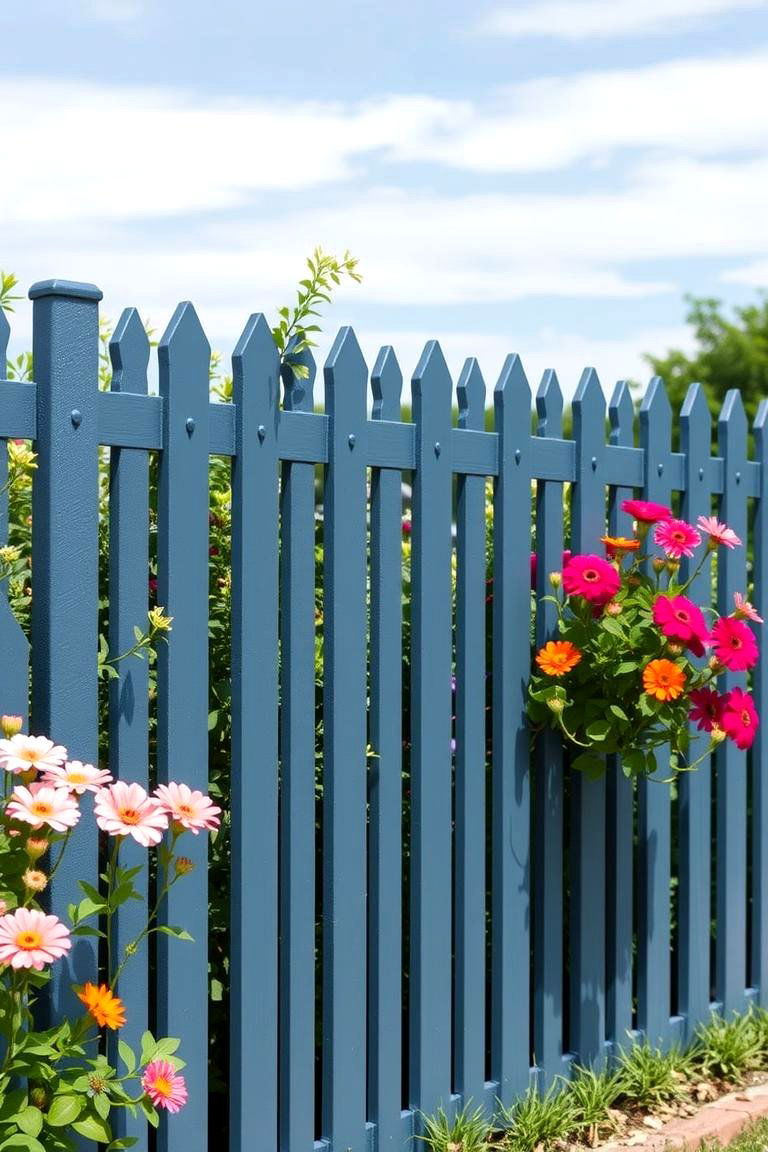 Slate Blue for a Subdued Yet Elegant Look - 25 Fence Paint Colours