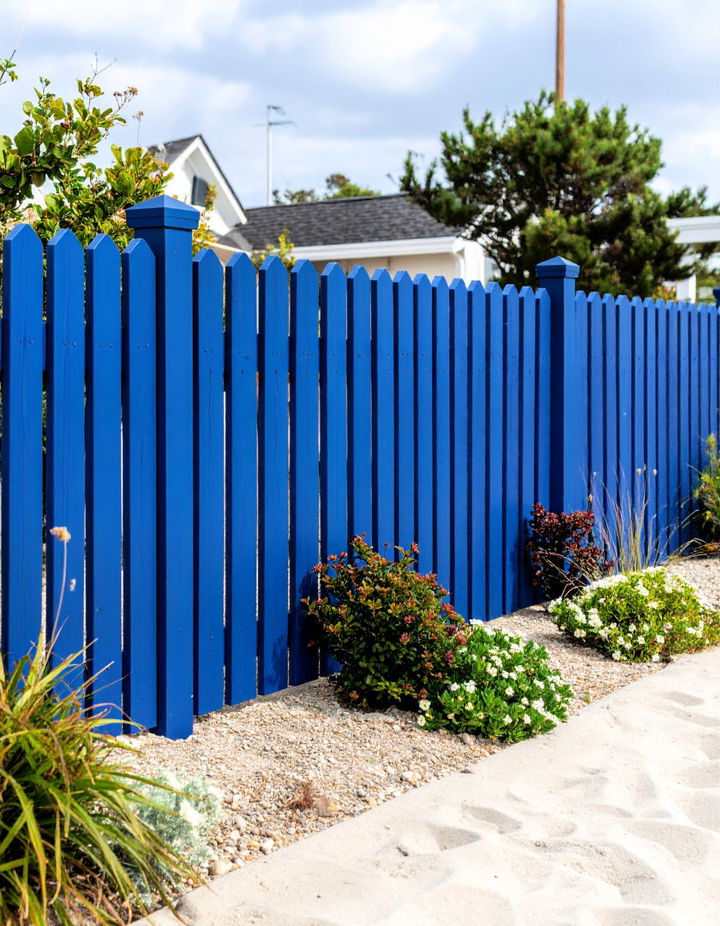 Slate Blue for a Subtle Coastal Feel Vinyl Fence Colors