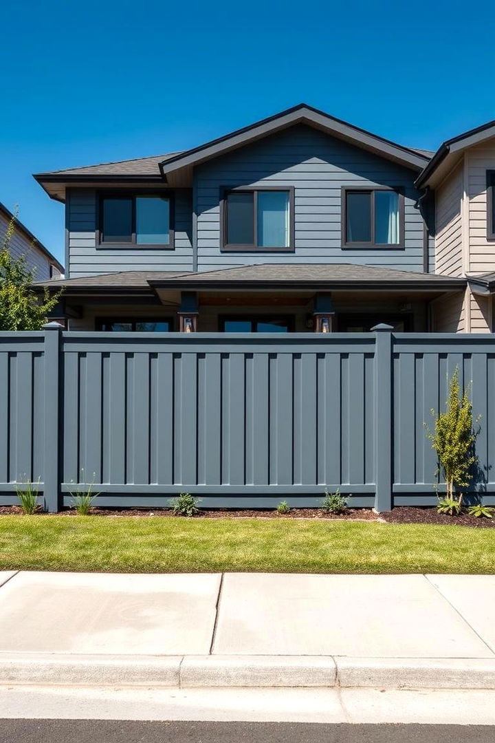 Slate Grey for a Contemporary Edge - 25 Vinyl Fence Colors