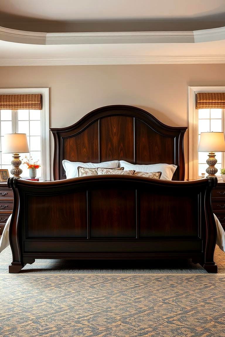 Sleigh Bed for a Classic Design - 25 Unique Bed Design Ideas