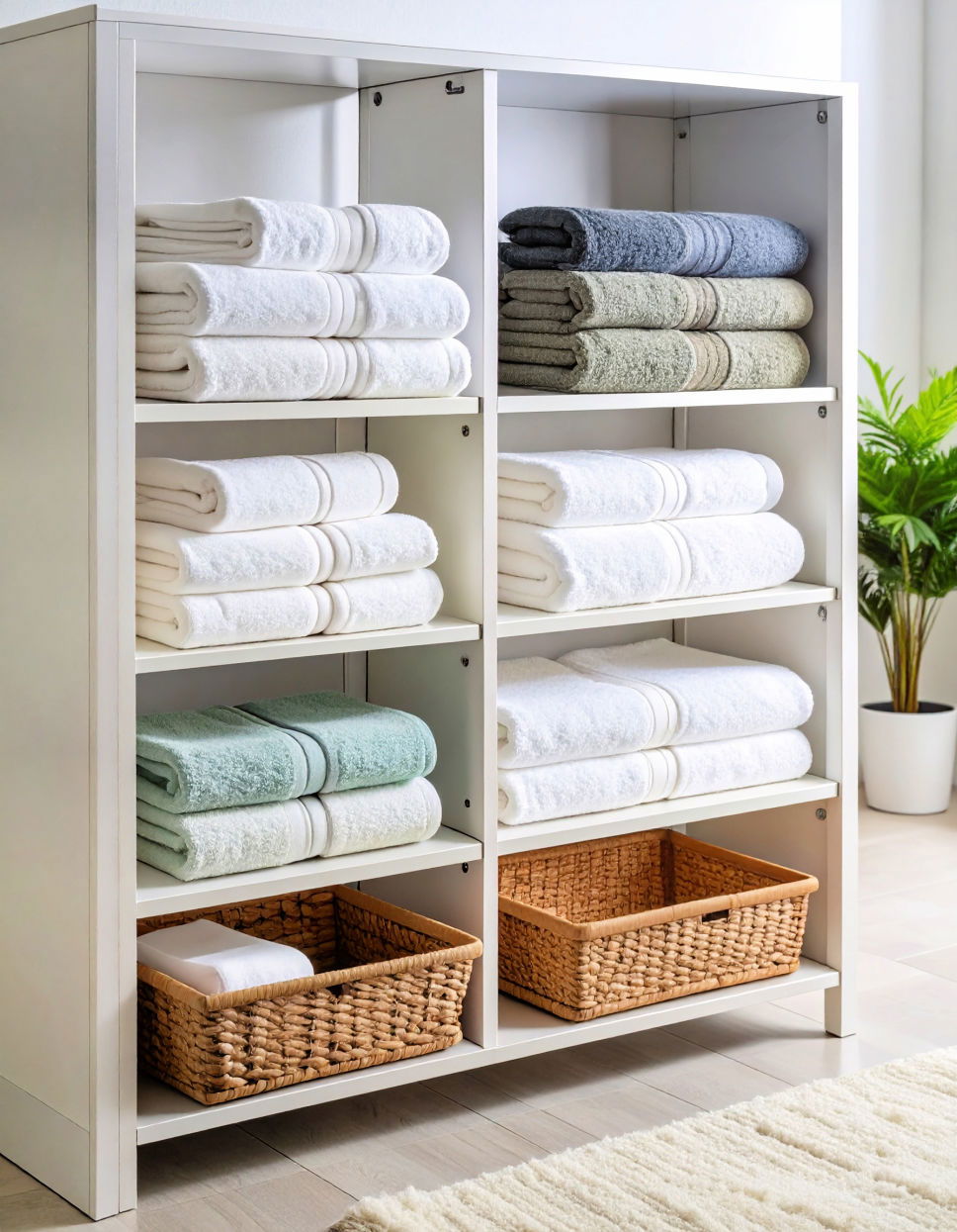 Sliding Shelf for Towels Towel Storage Ideas