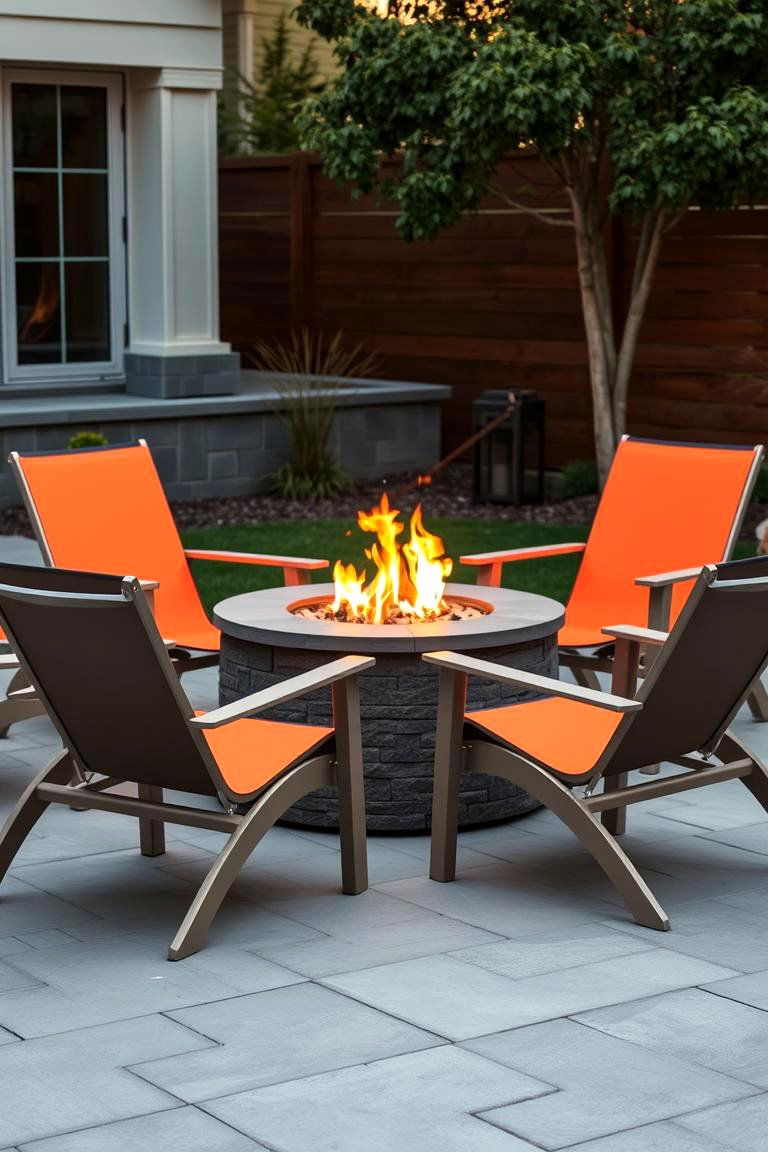 Sling Chairs for a Minimalist Touch - 25 Fire Pit Chair Ideas