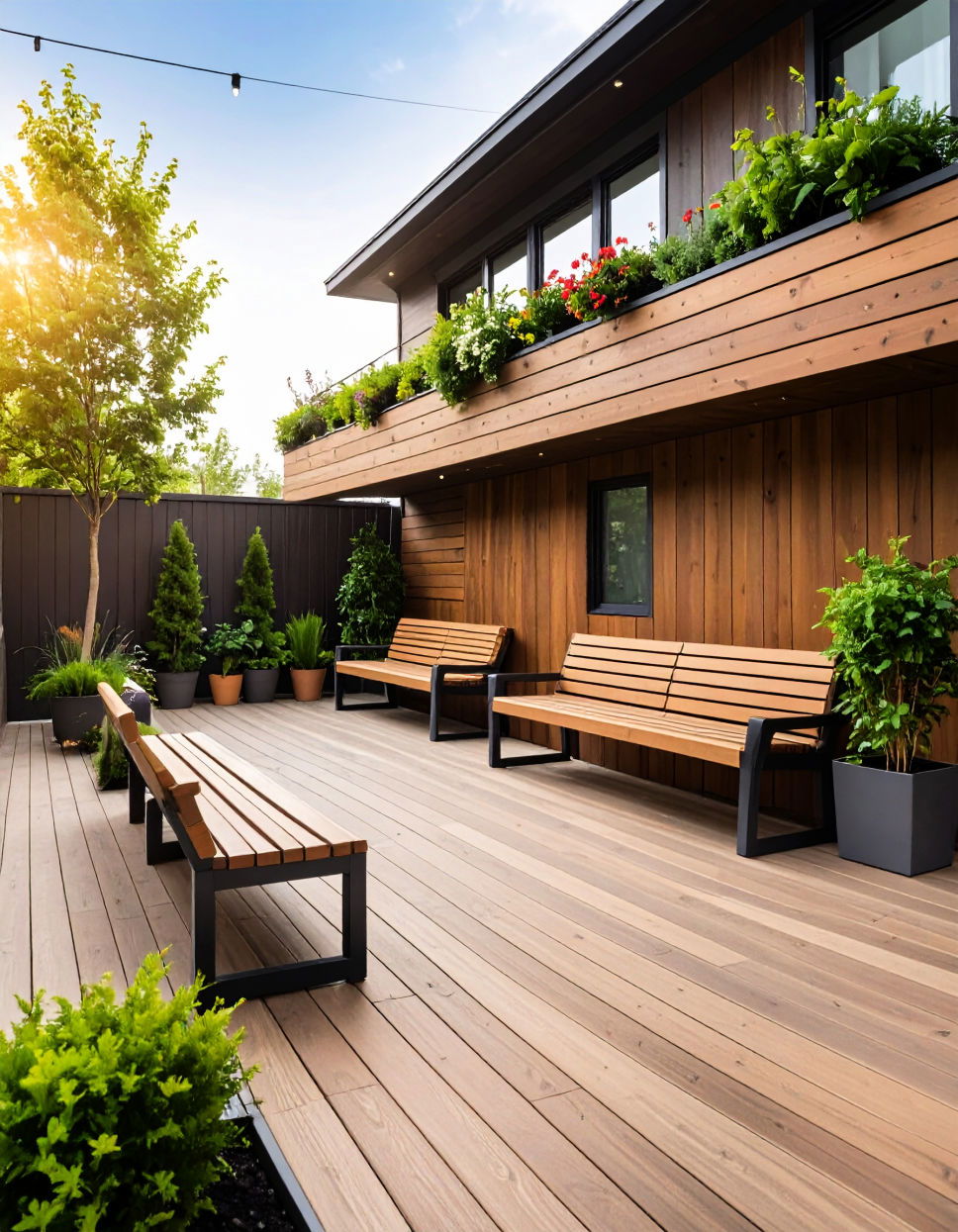 Small Urban Oasis - townhouse patio ideas