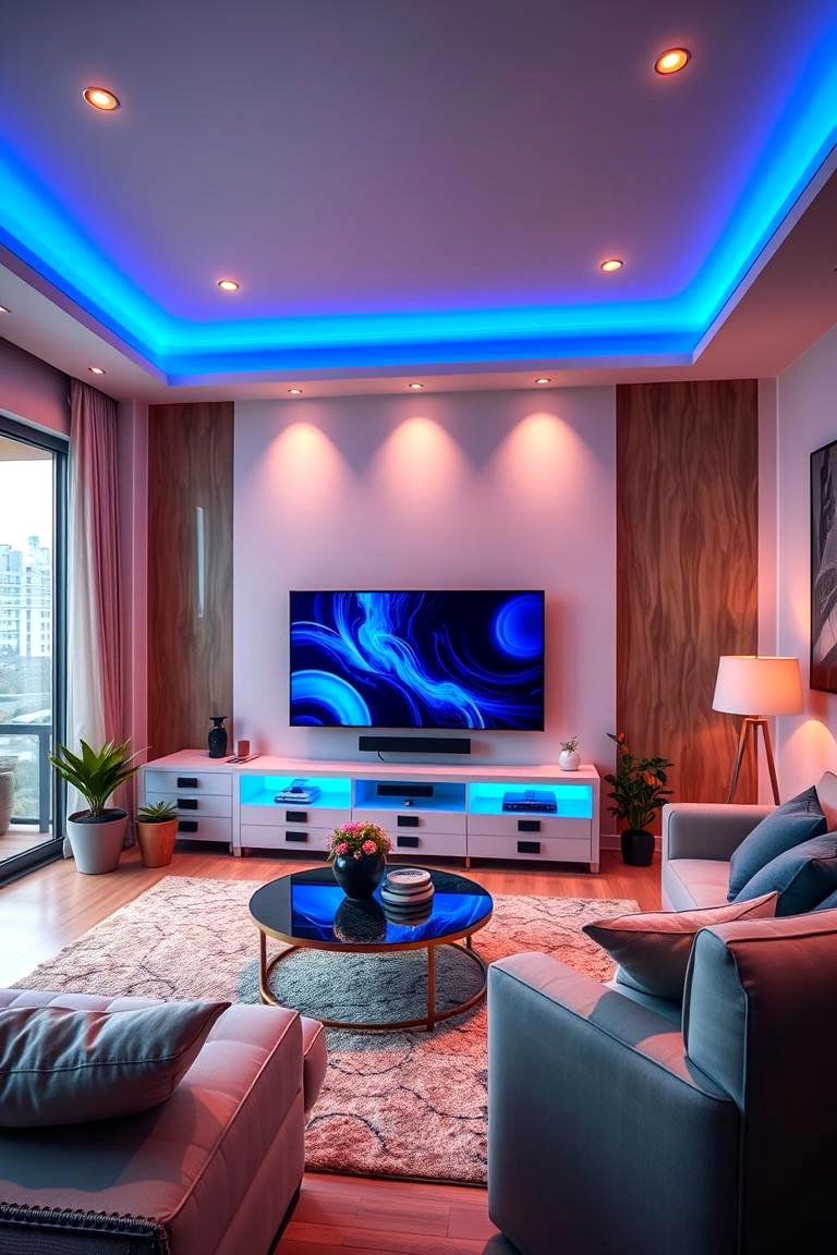 Smart Lighting for Perfect Atmosphere - 25 Tv Room Ideas
