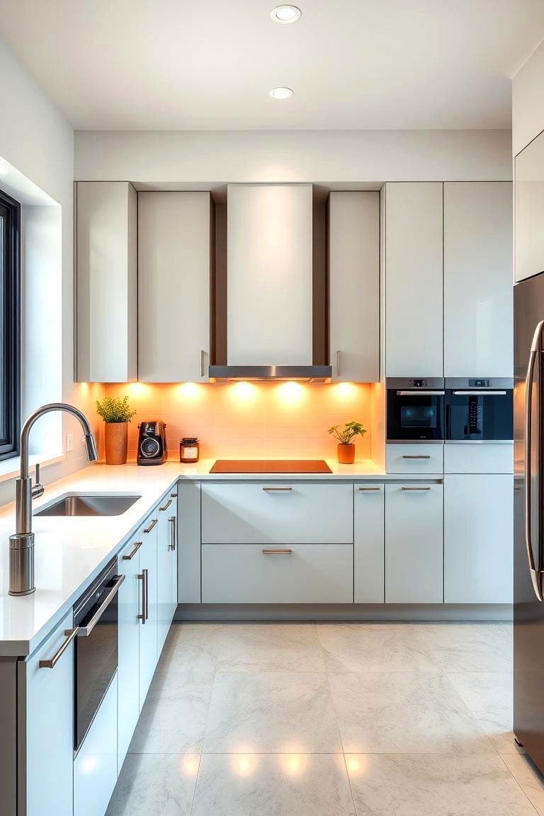 Smart Technology Integration - 25 Townhouse Kitchen Ideas